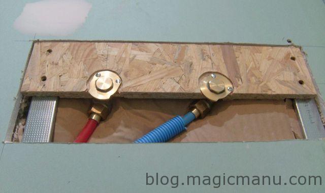 Blog de magicmanu : Aménagement de notre maison, Arrivée d'eau pour mitigeur