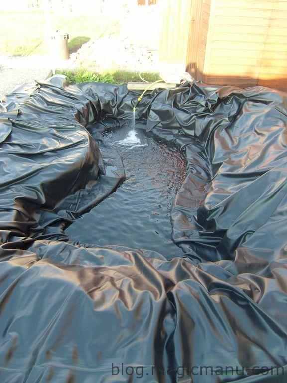 Blog de magicmanu : Aménagement de notre maison, Bassin de jardin - La bâche