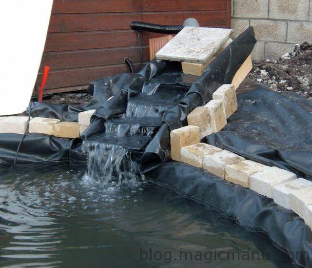 Blog de magicmanu : Aménagement de notre maison, Bassin de jardin - La cascade