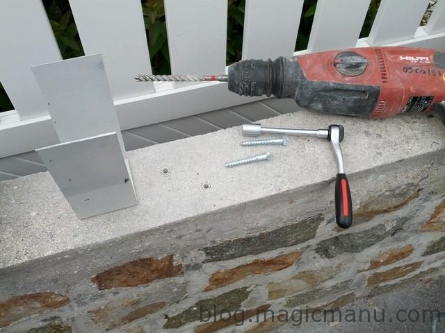 Blog de magicmanu : Aménagement de notre maison, Clôture façade en PVC