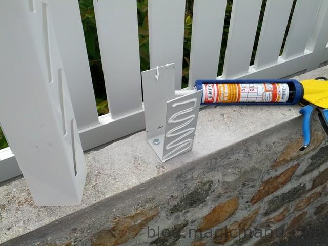 Blog de magicmanu : Aménagement de notre maison, Clôture façade en PVC
