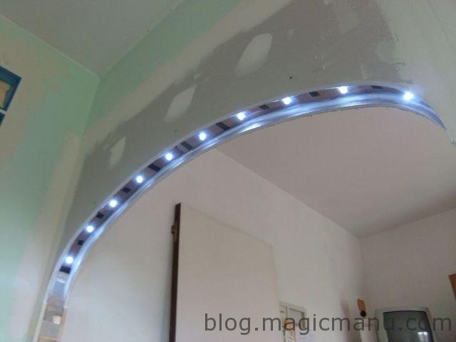 Blog de magicmanu : Aménagement de notre maison, Eclairage à LED du passe-plat
