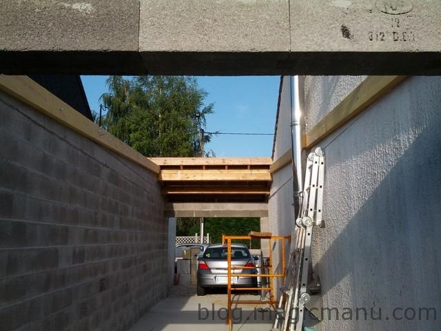 Blog de magicmanu : Aménagement de notre maison, Garage : la toiture en bac acier isolé