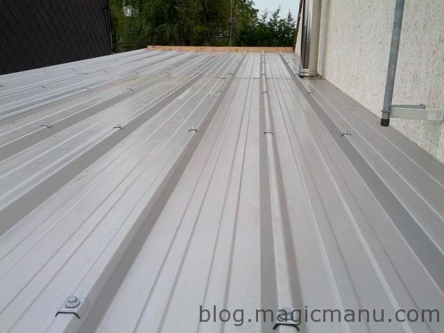 Blog de magicmanu : Aménagement de notre maison, Garage : la toiture en bac acier isolé