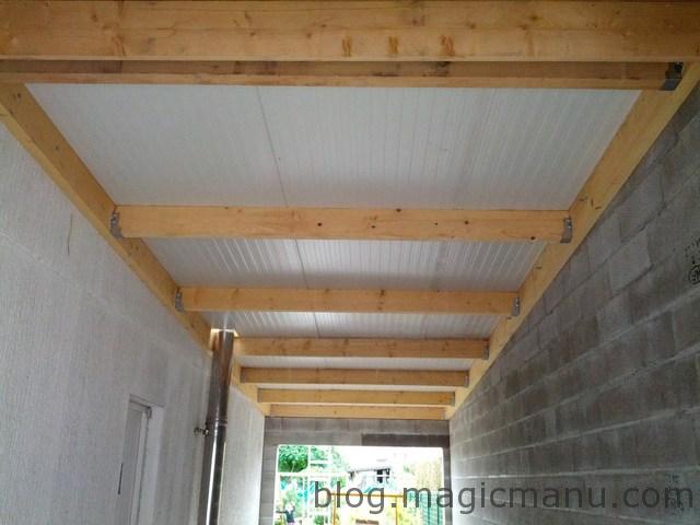 Blog de magicmanu : Aménagement de notre maison, Garage : la toiture en bac acier isolé
