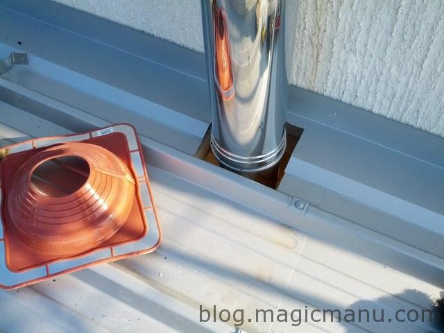 Blog de magicmanu : Aménagement de notre maison, Garage : la toiture en bac acier isolé