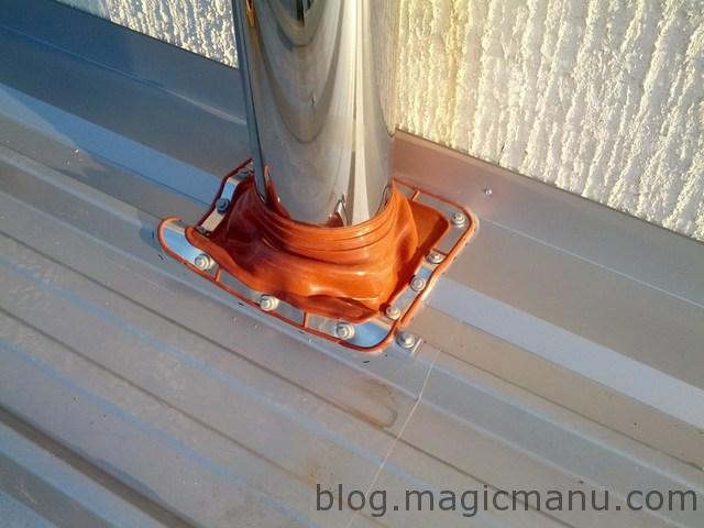Blog de magicmanu : Aménagement de notre maison, Garage : la toiture en bac acier isolé