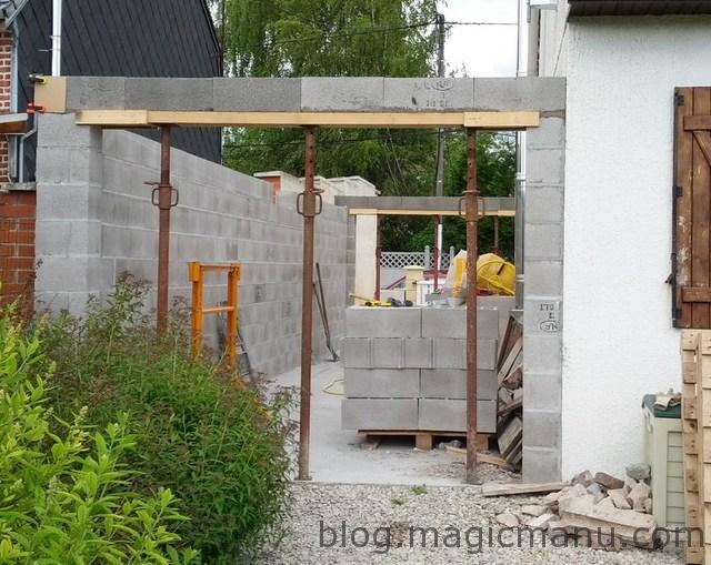 Blog de magicmanu : Aménagement de notre maison, Garage : les linteaux