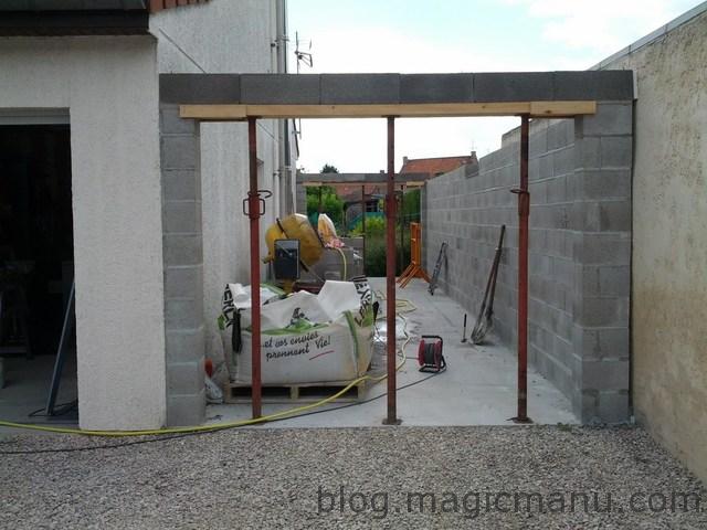 Blog de magicmanu : Aménagement de notre maison, Garage : les linteaux