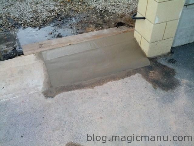 Blog de magicmanu : Aménagement de notre maison, Portail coulissant : correction