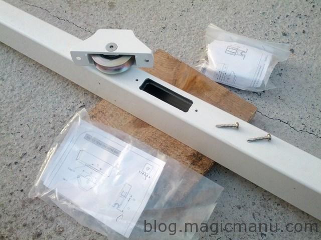 Blog de magicmanu : Aménagement de notre maison, Portail coulissant : l'assemblage