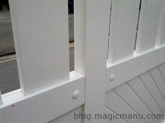 Blog de magicmanu : Aménagement de notre maison, Portail coulissant : l'assemblage