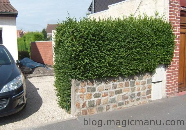 Blog de magicmanu : Aménagement de notre maison, Portail coulissant : les pilasses