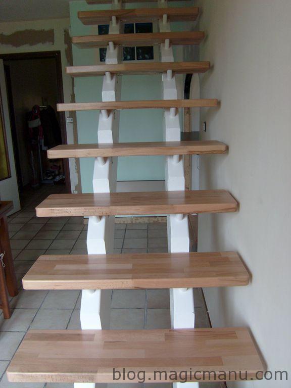 Blog de magicmanu : Aménagement de notre maison, Pose escalier