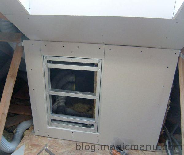 Blog de magicmanu :Aménagement de notre maison, Trappe de visite VMC en placo