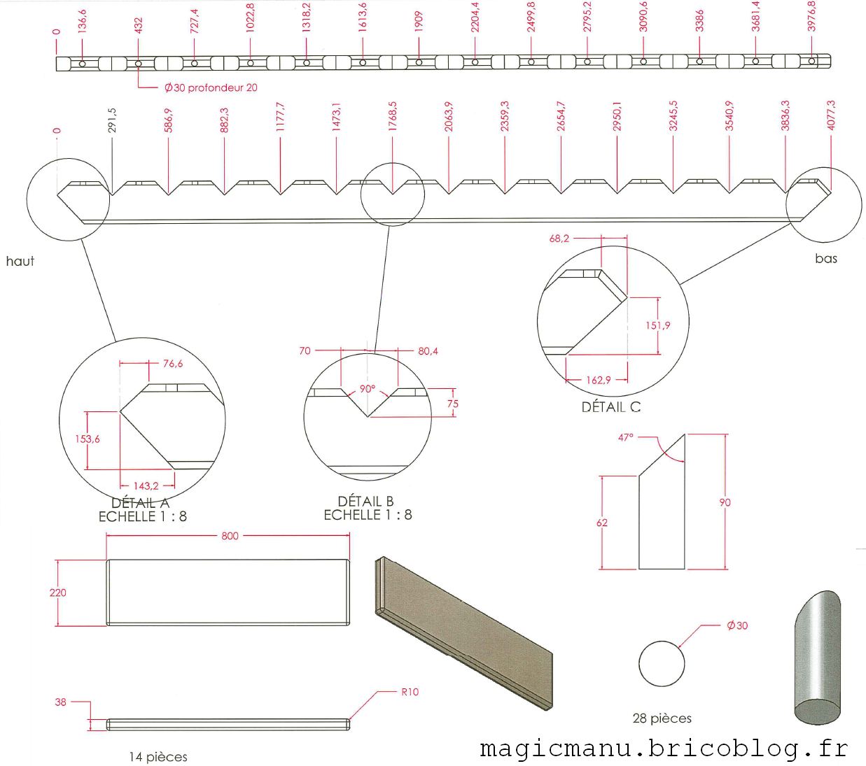 Plan escalier