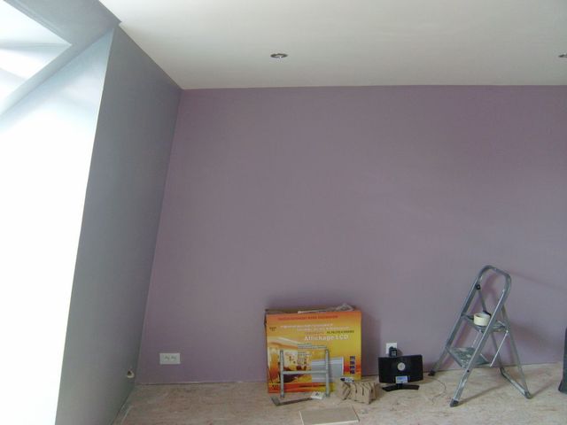 Blog de magicmanu : Aménagement de notre maison, Peinture Chambre (Violet & Gris)