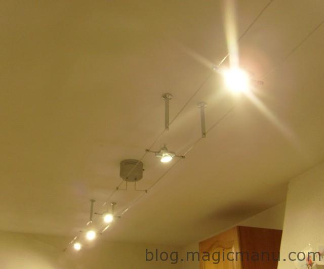 Blog de magicmanu : Aménagement de notre maison, Spots à LED sur Câbles