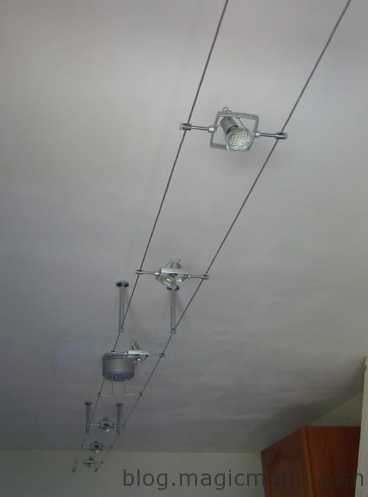 Blog de magicmanu : Aménagement de notre maison, Spots à LED sur Câbles