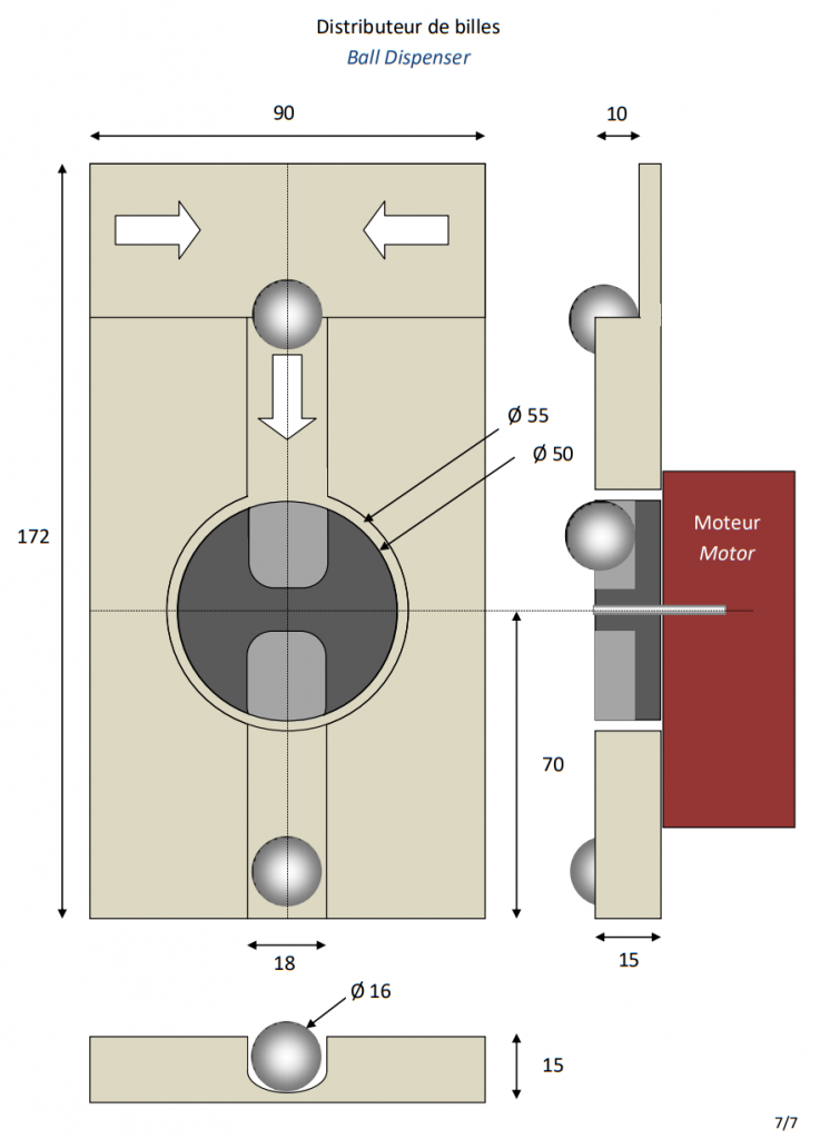 Plan Distributeur de billes