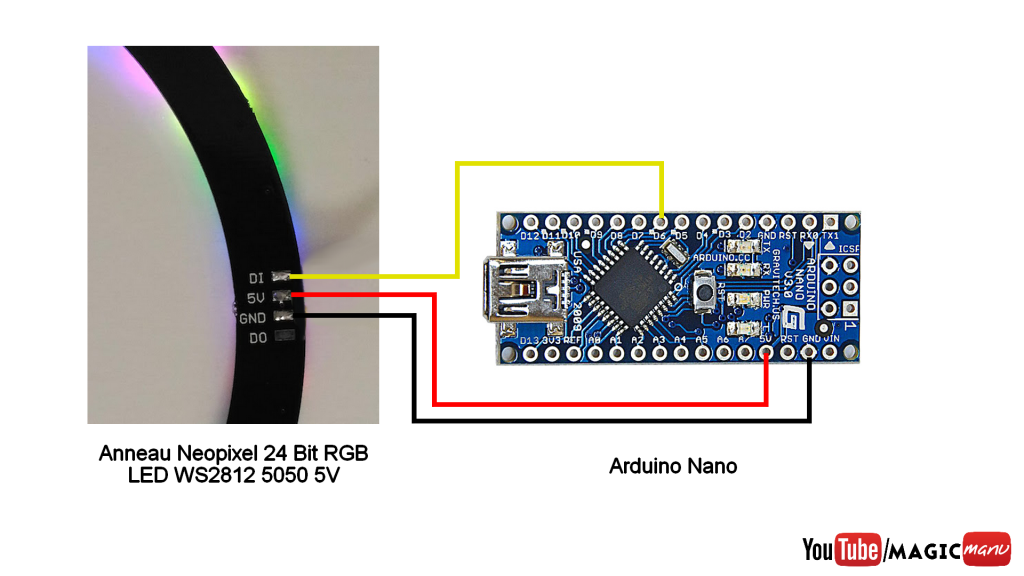 Arduino Nano et Neopixel