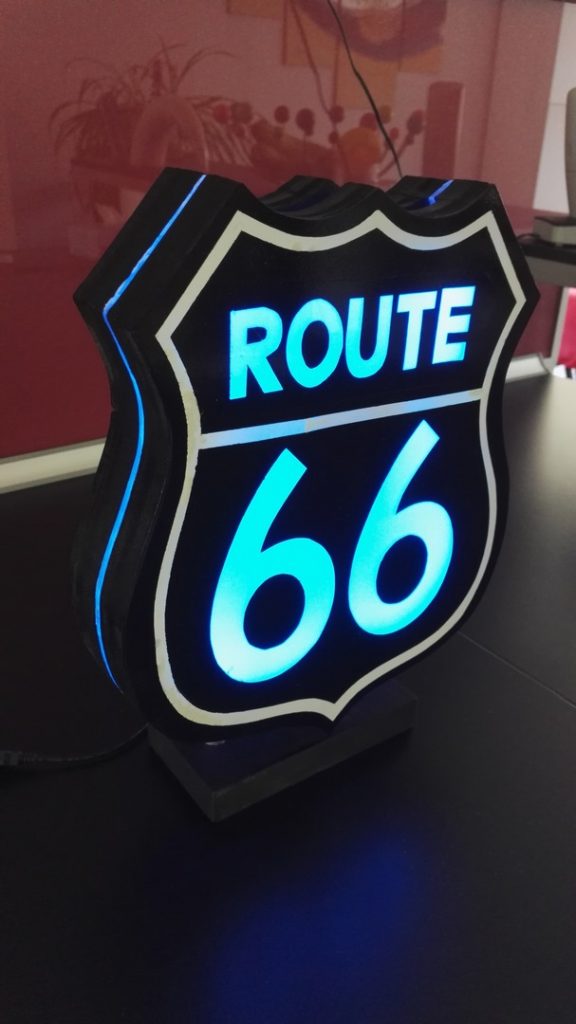 Urne Lumineuse Route 66 9