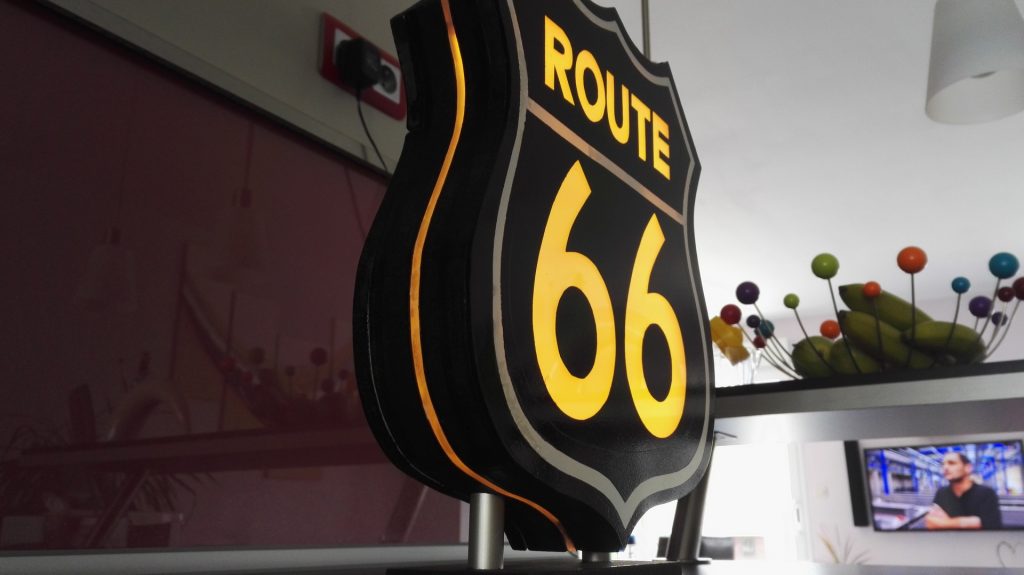 Urne Lumineuse Route 66 3