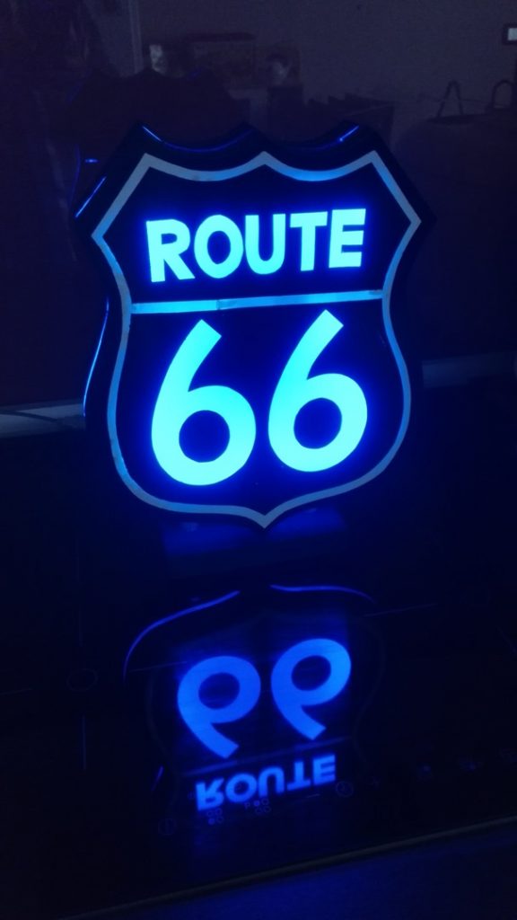 Urne Lumineuse Route 66 8