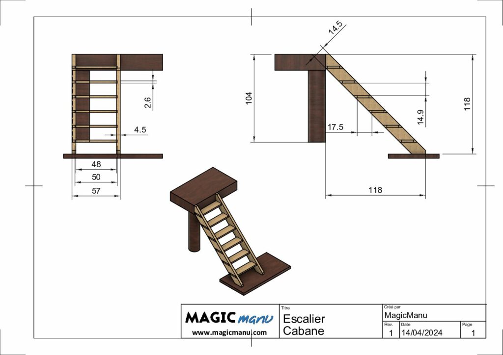thumbnail of Escalier cabane Plan